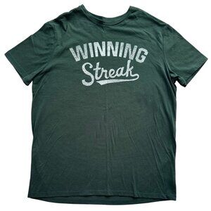 Men’s forest green winning streak graphic t shirt size large goodfella